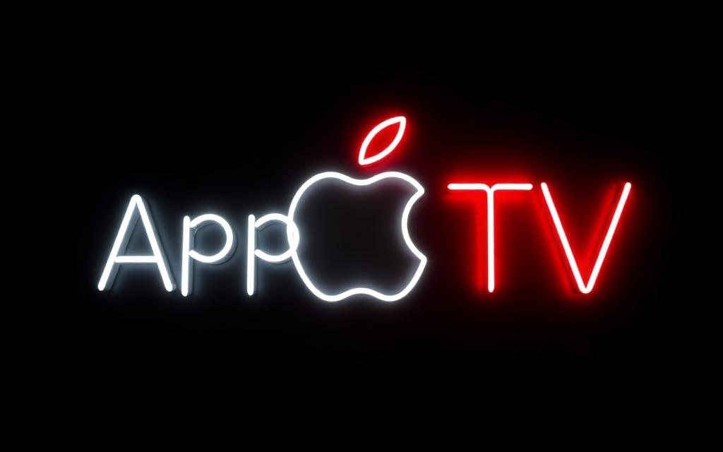 Portada neón de Apple TV