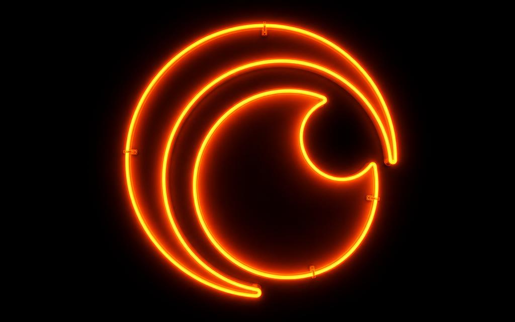 Portada neón de Crunchyroll