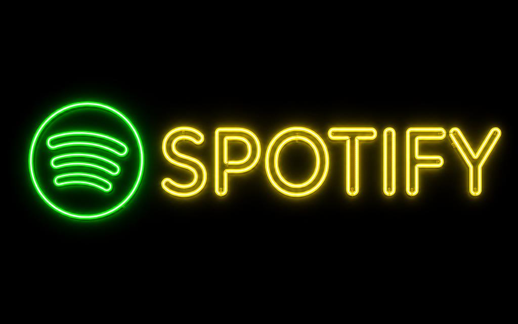 Portada neón de Spotify