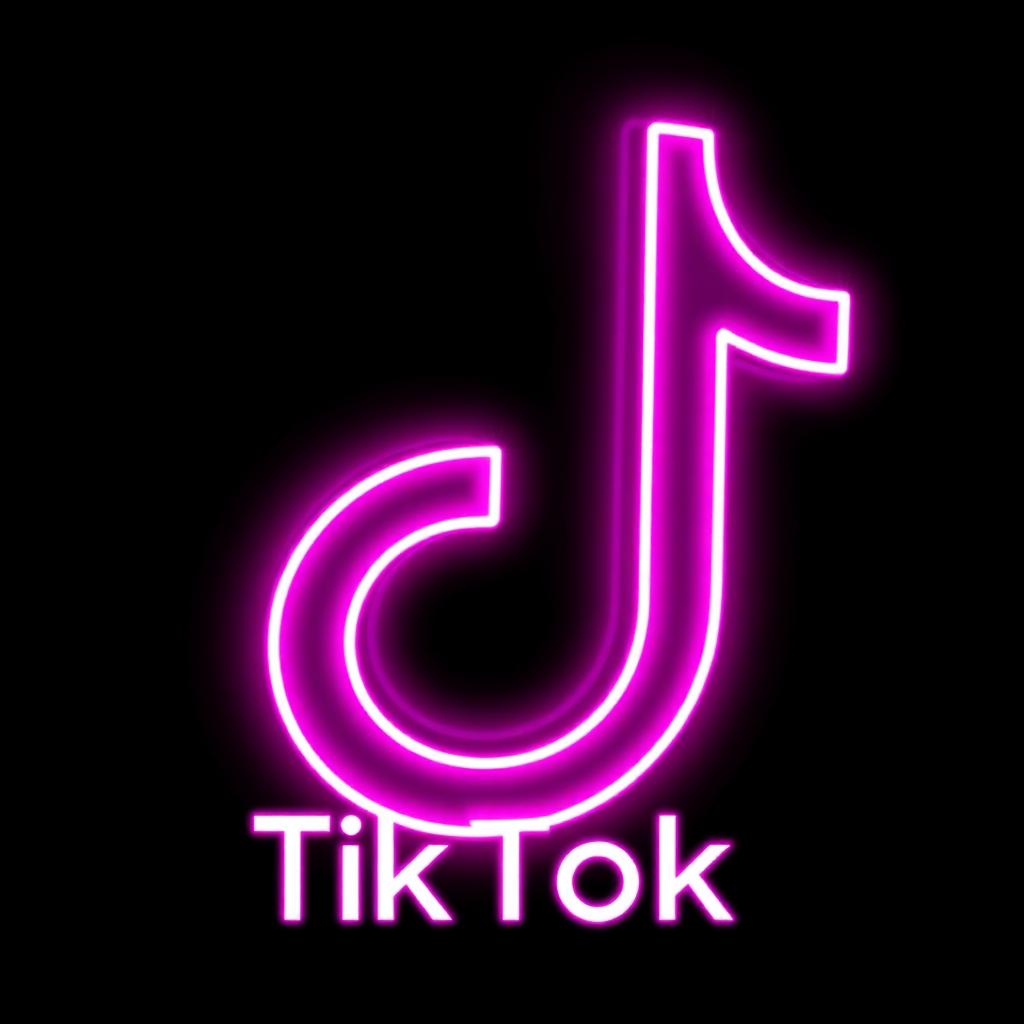 Portada neón de TikTok Followers